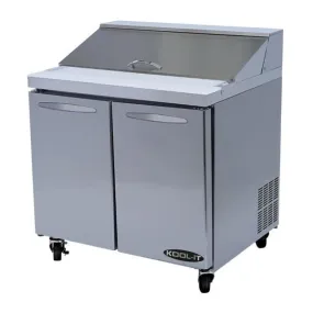 Kool-It KST-36-2 36" 2-Section Refrigerated Sandwich Prep Table