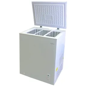Koolatron Chest Freezer 5.0 Cu Ft, Compact Freezer (155L) White, Manual Defrost