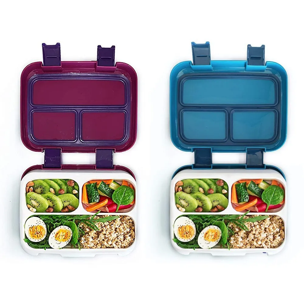Leak-Proof Japanese Bento Lunch Box with Compartments