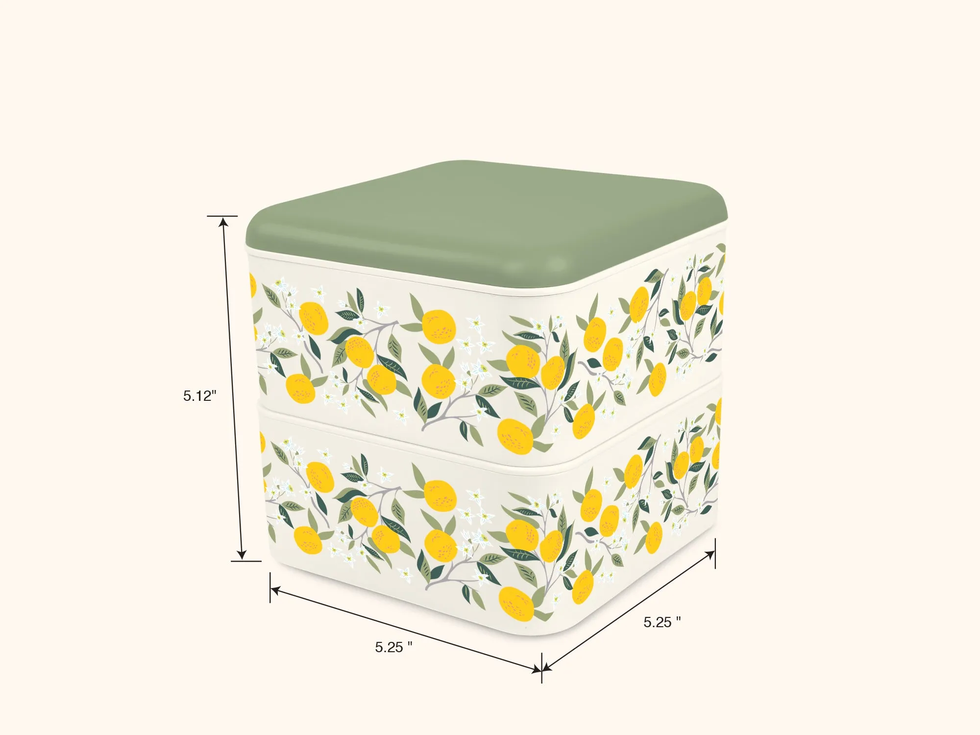 Lemon Squeeze Lunch Size Bento Box