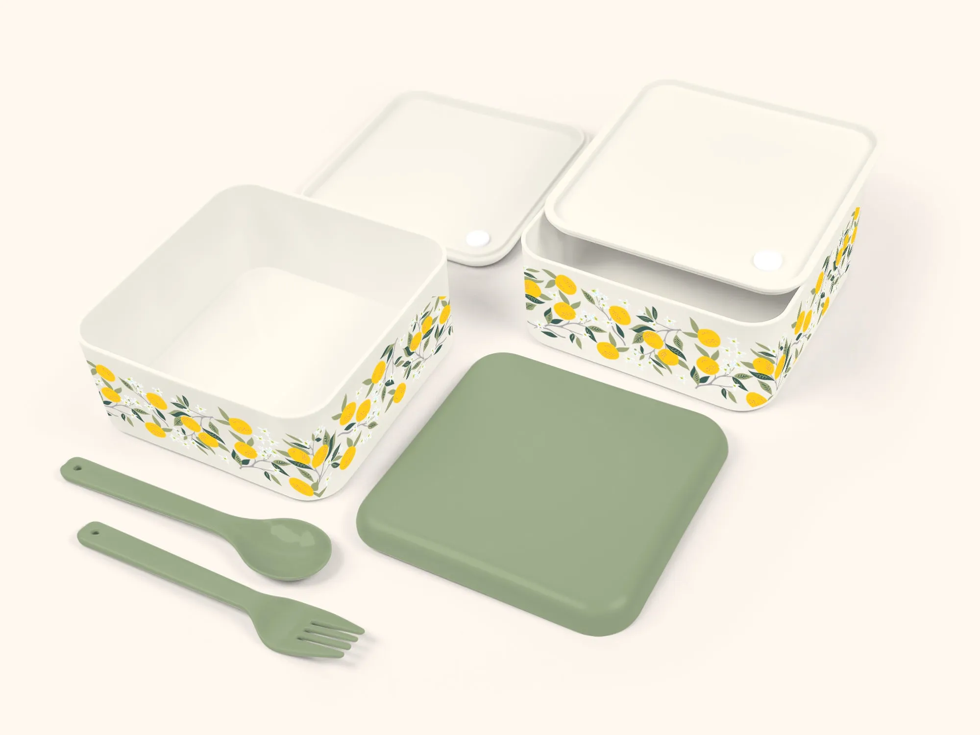 Lemon Squeeze Lunch Size Bento Box