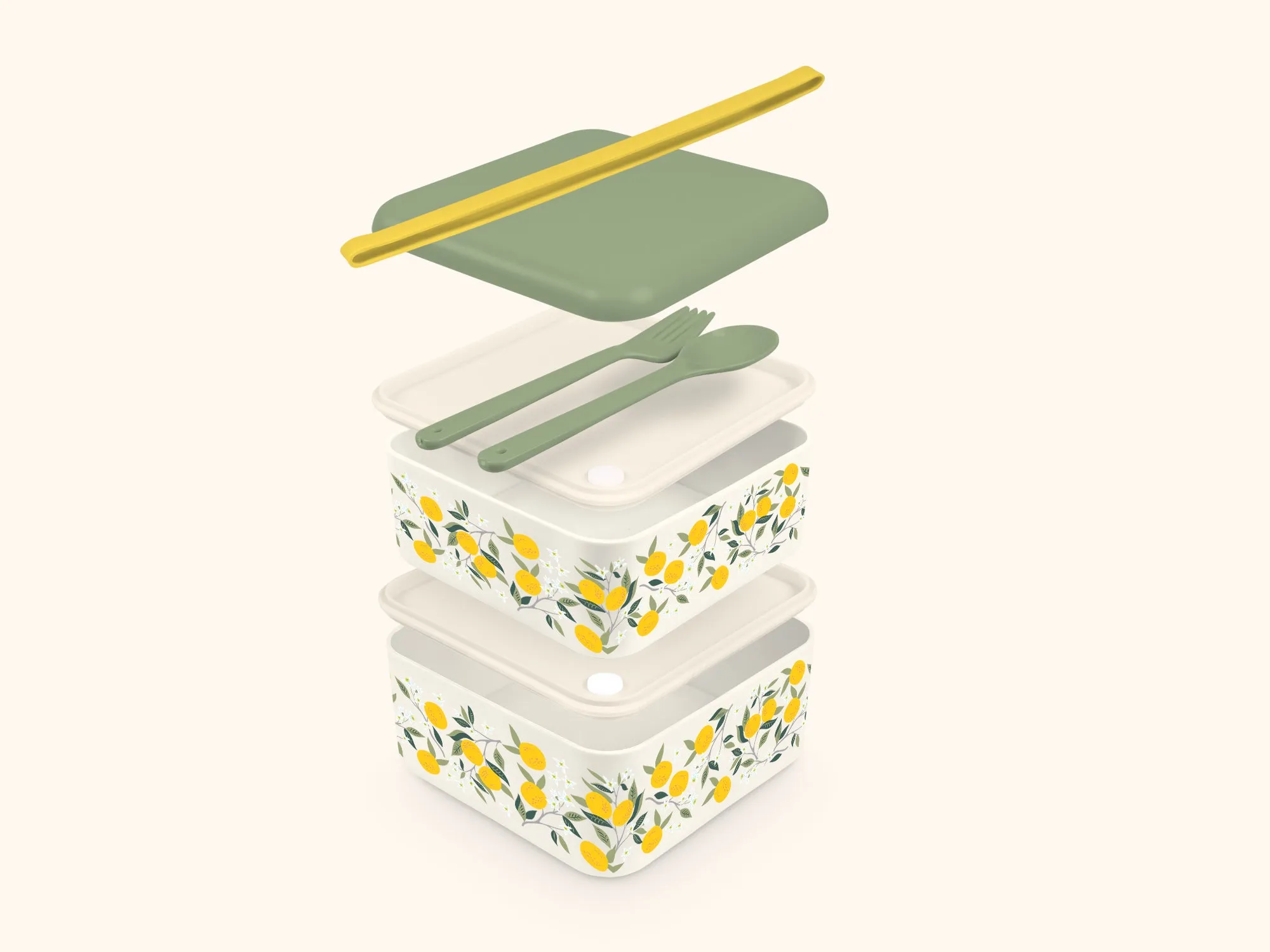 Lemon Squeeze Lunch Size Bento Box