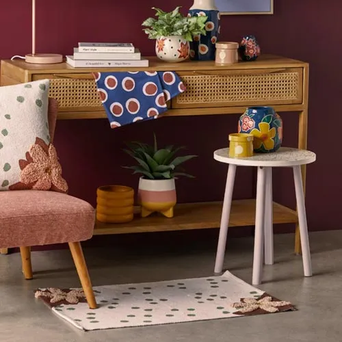 Letta Terrazzo Side Table - Pink