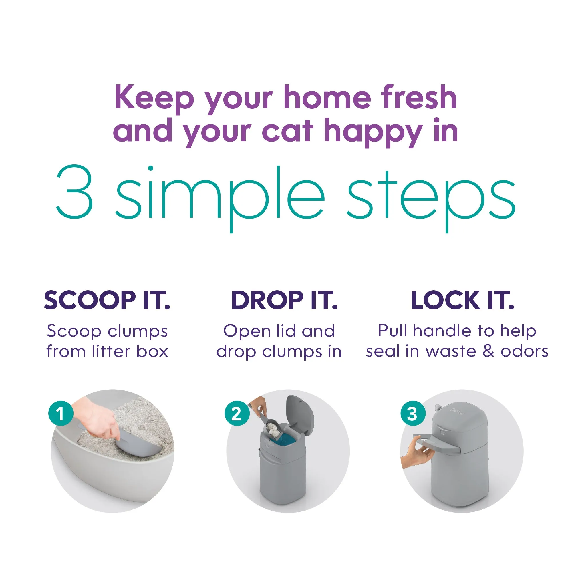 Litter Genie® Easy Roll Pail