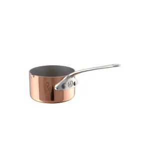 Mauviel M'Mini Copper Sauce Pan With Pouring Spout & Stainless Steel Handle, 0.21-qt
