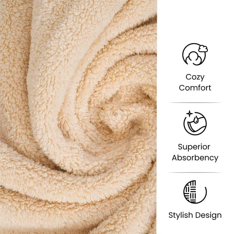 Micro Cotton Soft Serenity Solid Bath Towel - Beige