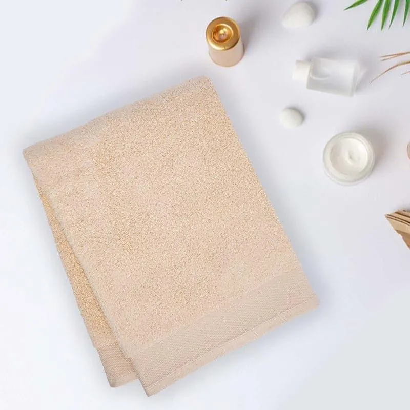 Micro Cotton Soft Serenity Solid Bath Towel - Beige