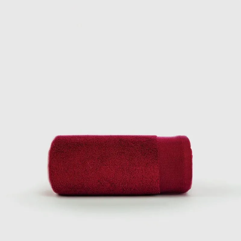 Micro Cotton Soft Serenity Solid Bath Towel - Red