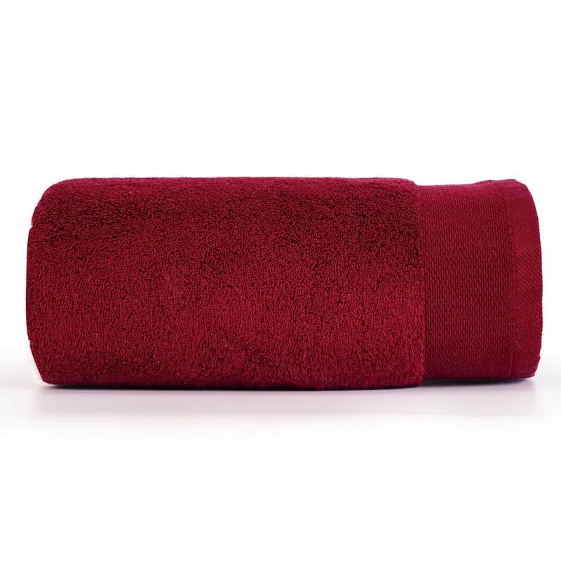 Micro Cotton Soft Serenity Solid Bath Towel - Red