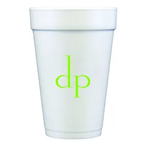 Monogrammed Foam Cups 4