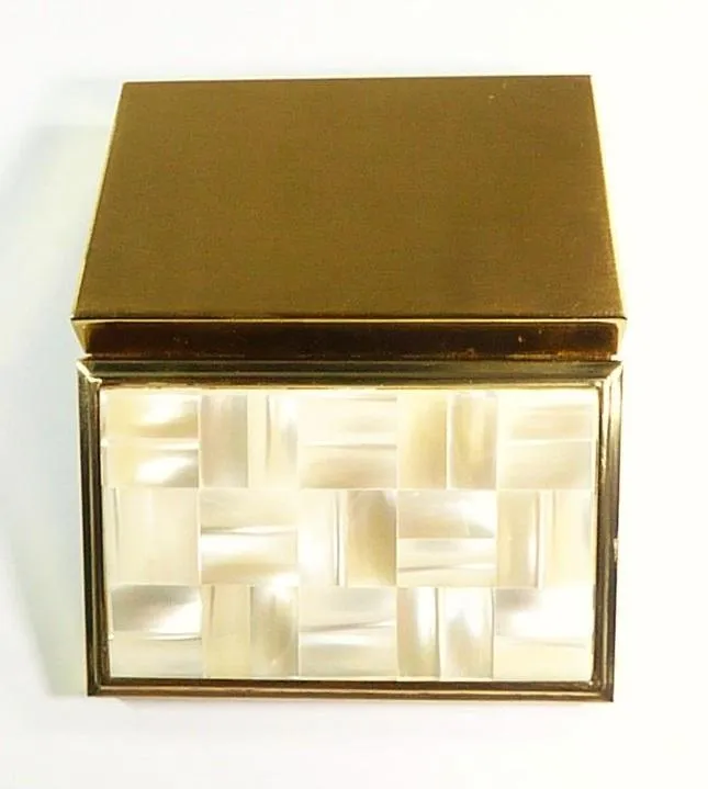 Mother Of Pearl Musical Powder Box 30th Anniversary Gifts For Her