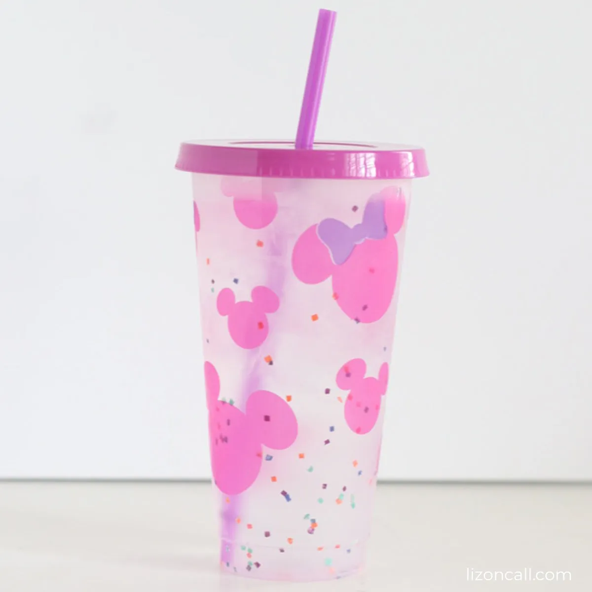 Mouse Heads Reusable Color Changing Cold Cup