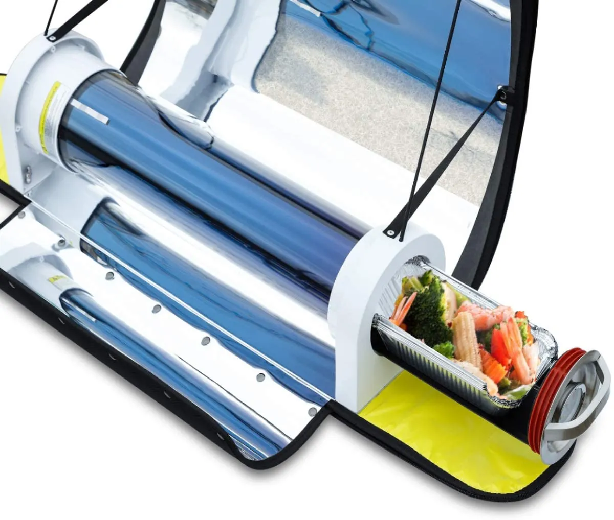 Mrmapmax Solar Oven Portable Oven-4.5L Large Capacity Solar Cooker Outdoor Oven Camping Stove with Thermometer for 2-3 People Backpacking Hiking Family Party
