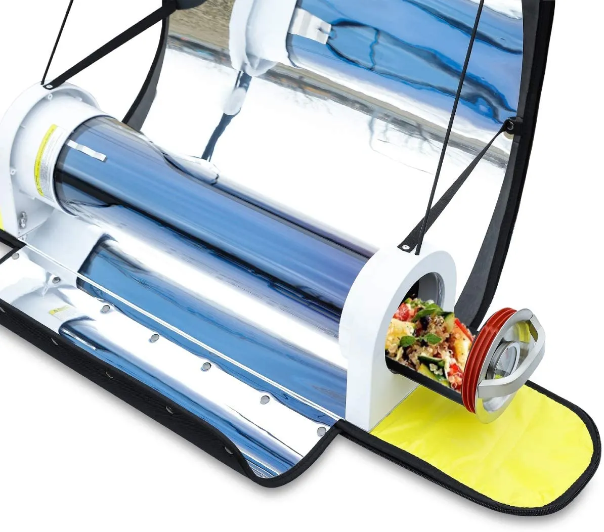 Mrmapmax Solar Oven Portable Oven-4.5L Large Capacity Solar Cooker Outdoor Oven Camping Stove with Thermometer for 2-3 People Backpacking Hiking Family Party