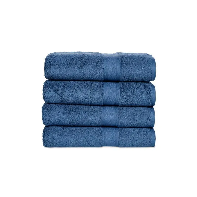 Myst Bath Towel (Navy Blue) - Set Of Four