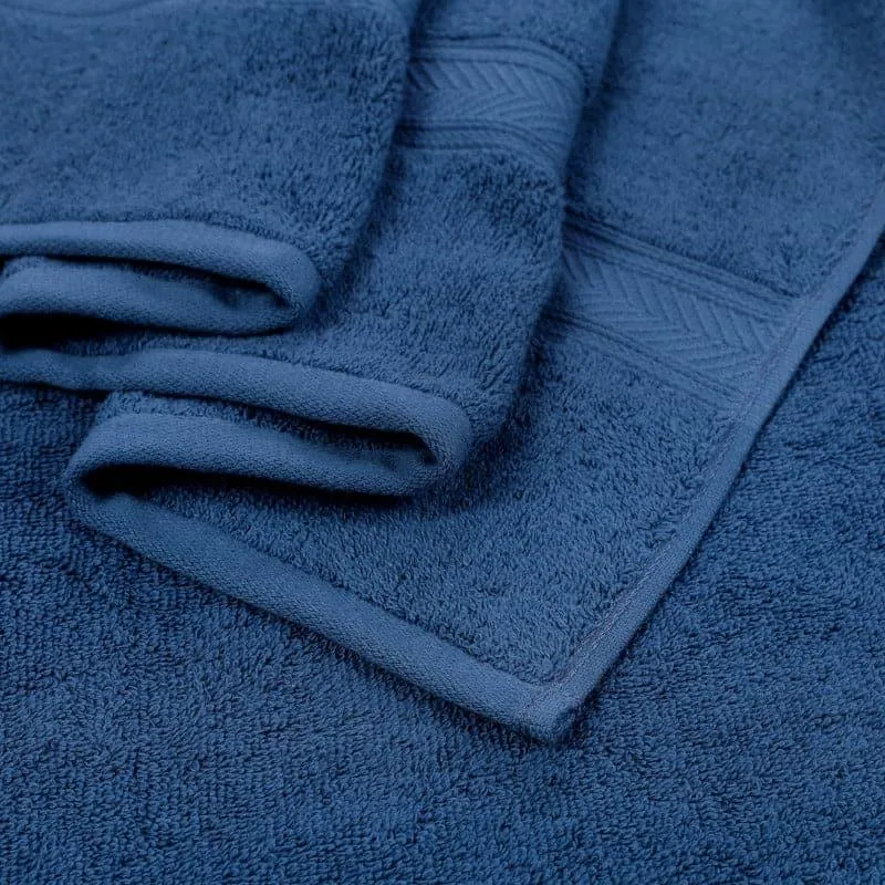 Myst Bath Towel (Navy Blue) - Set Of Four