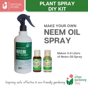 Neem Oil Spray Do-it-Yourself Kit for Gardening Use (Neem   Castile Soap Bundle Kit)