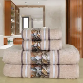 Oriental 450 GSM Bath Towels Set Of 4 | Ultra Soft & Highly Absorbent Towels