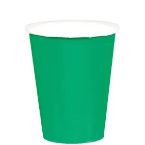 Paper Cups 9 Oz - Festive Green 20/pkg.
