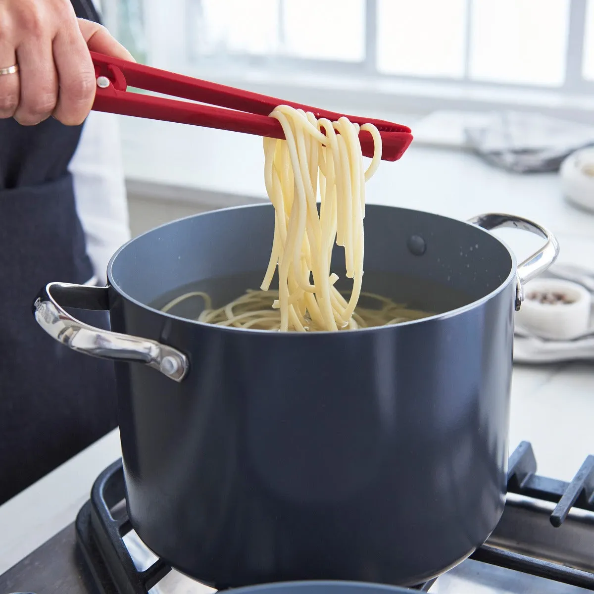 Platinum Silicone Tongs | Red