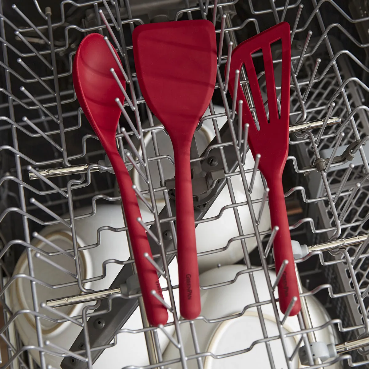 Platinum Silicone Tongs | Red