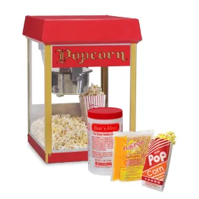 Popcorn Equipment & Supplies Starter Package for a 4-oz. Popper