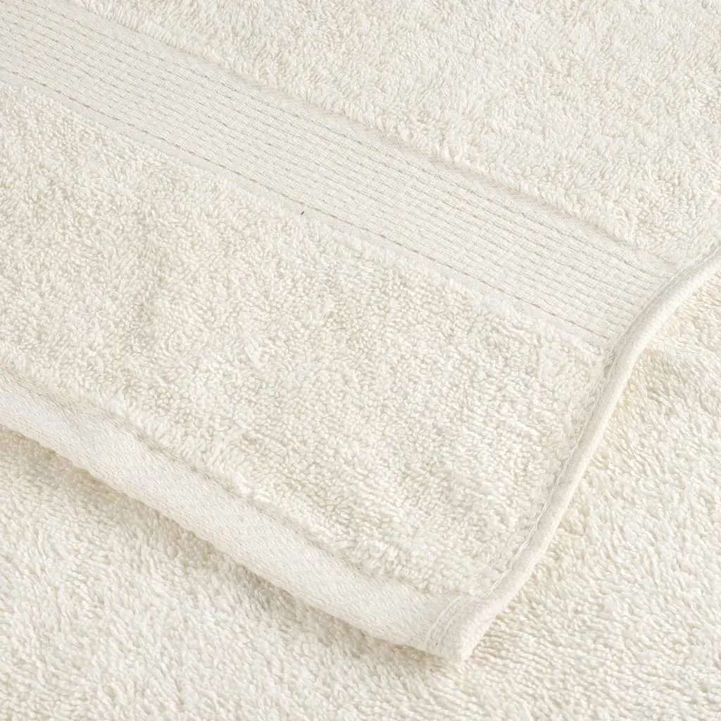 Premium Shower Towels 4 pcs Cream 70x140 cm 600 gsm 100% Cotton