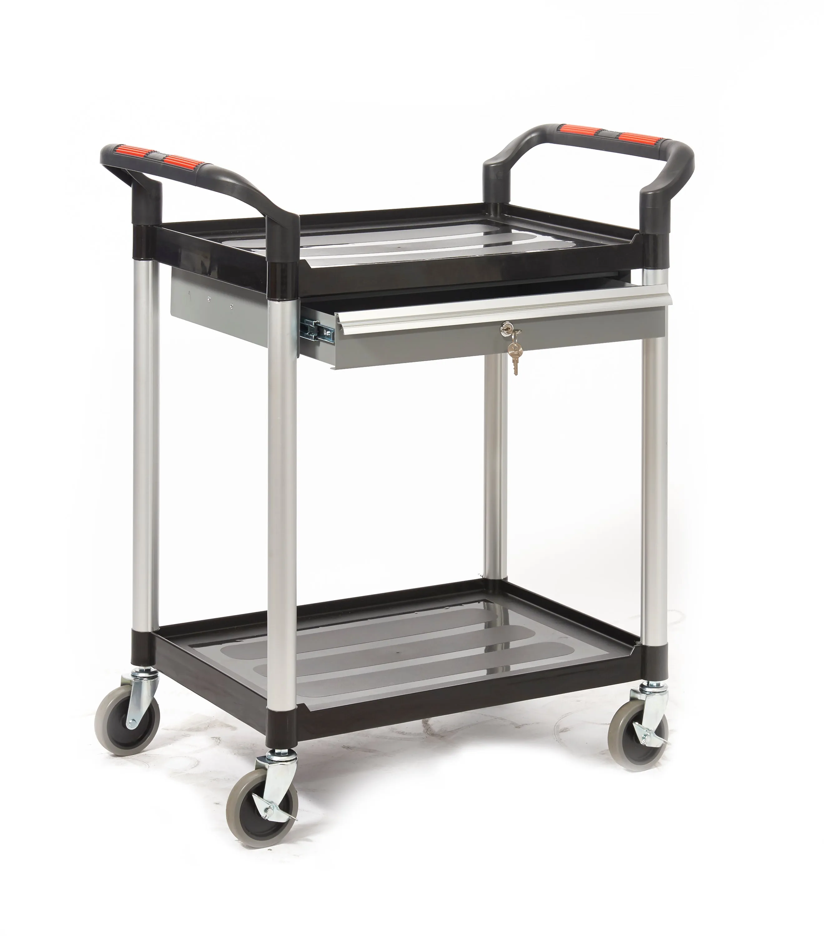 Proplaz Shelf Trolley Steel Drawers