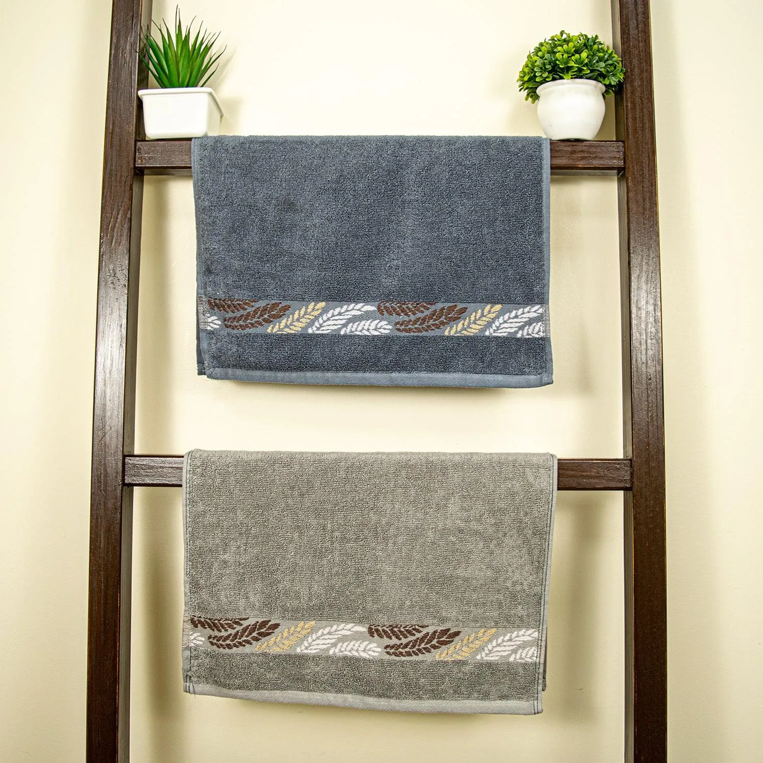 Rangoli Morgan 470 GSM 100% Cotton 6 Hand Towels