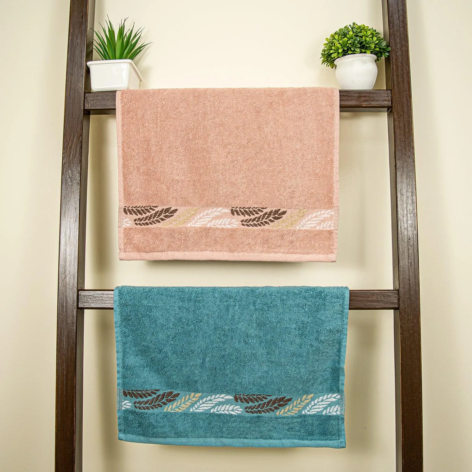 Rangoli Morgan 470 GSM 100% Cotton 6 Hand Towels
