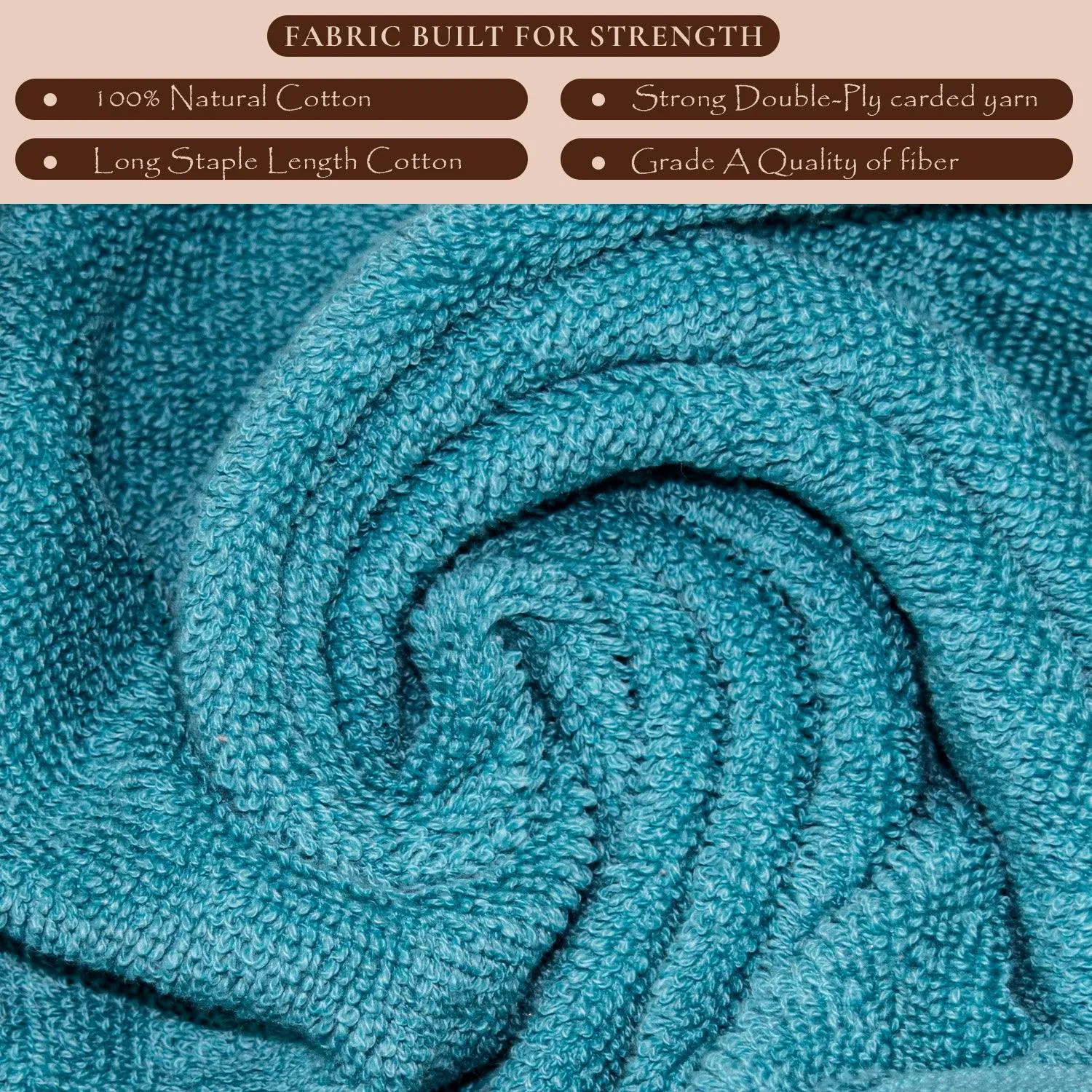 Rangoli Morgan 470 GSM 100% Cotton 6 Hand Towels