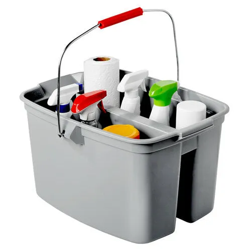 RUBBERMAID DIVIDED BUCKET - GRAY
