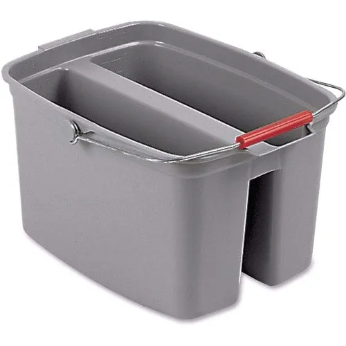 RUBBERMAID DIVIDED BUCKET - GRAY