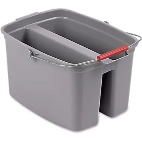 RUBBERMAID DIVIDED BUCKET - GRAY