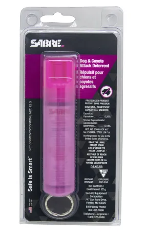 Sabre Dog Attack Deterrent with protective case and key ring