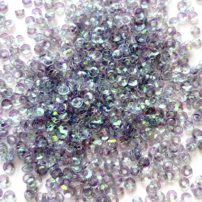 Sequins - Cup - Circle - 2mm - Opaque Mauve with Green Lights (S3)