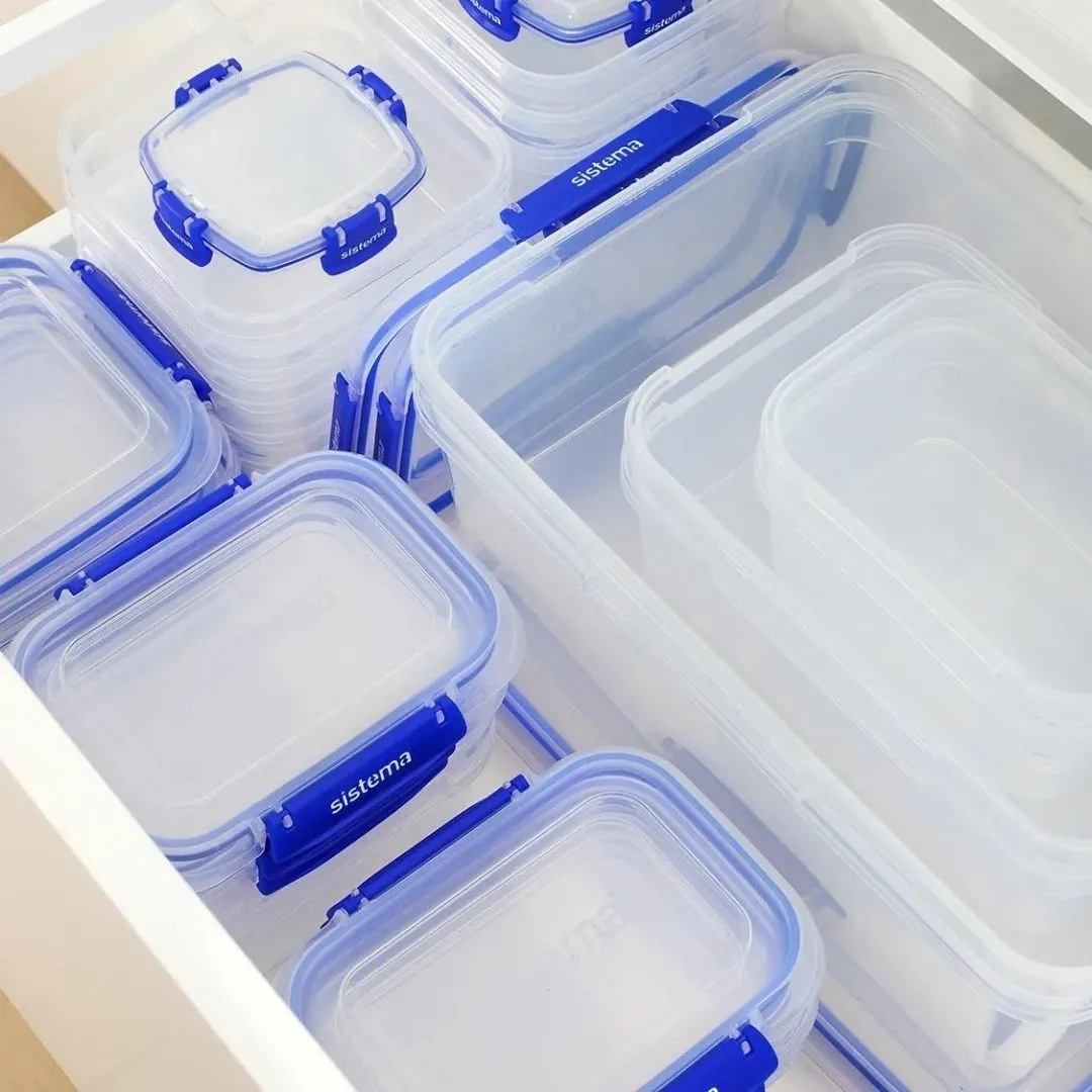 Sistema Clear Rectangular Container 2.2L