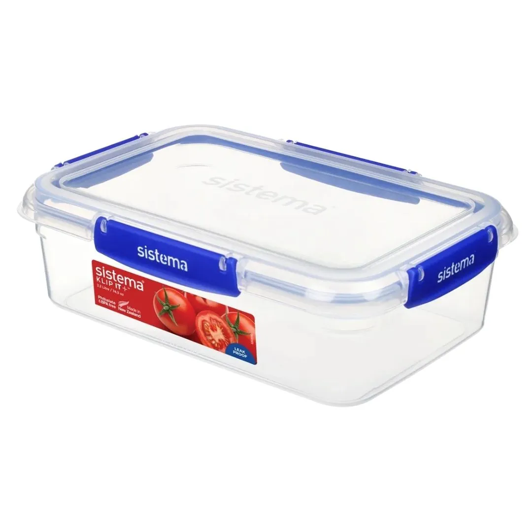 Sistema Clear Rectangular Container 2.2L