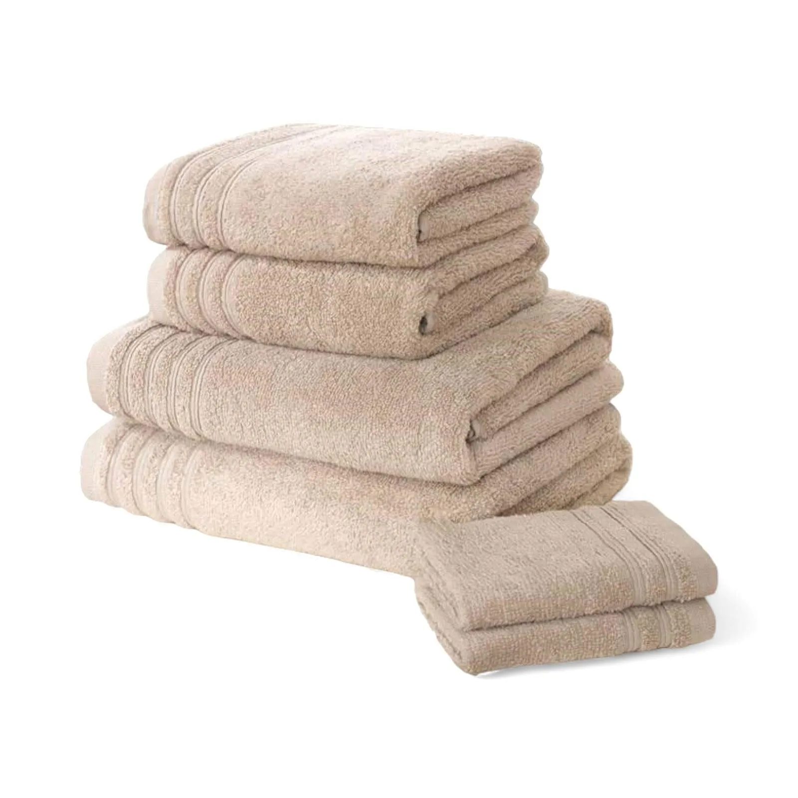 So Soft 6 Piece Towel Bale Taupe 2 Face, 2 Hand, 2 Bath