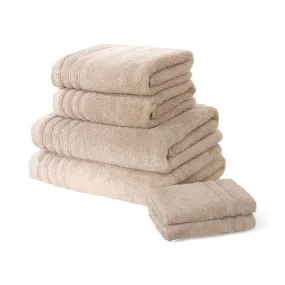 So Soft 6 Piece Towel Bale Taupe 2 Face, 2 Hand, 2 Bath
