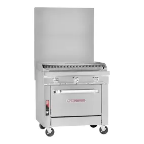 Southbend Platinum, P48N-CCCC Gas Range , 48”, 48”Charbroiler, Modular 128000 Total Btu