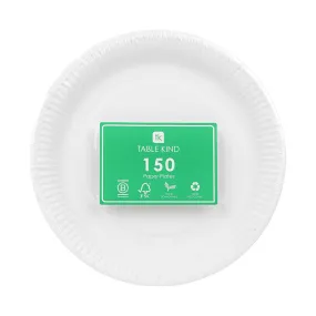 Table Kind White Paper Plates - 150 Pack