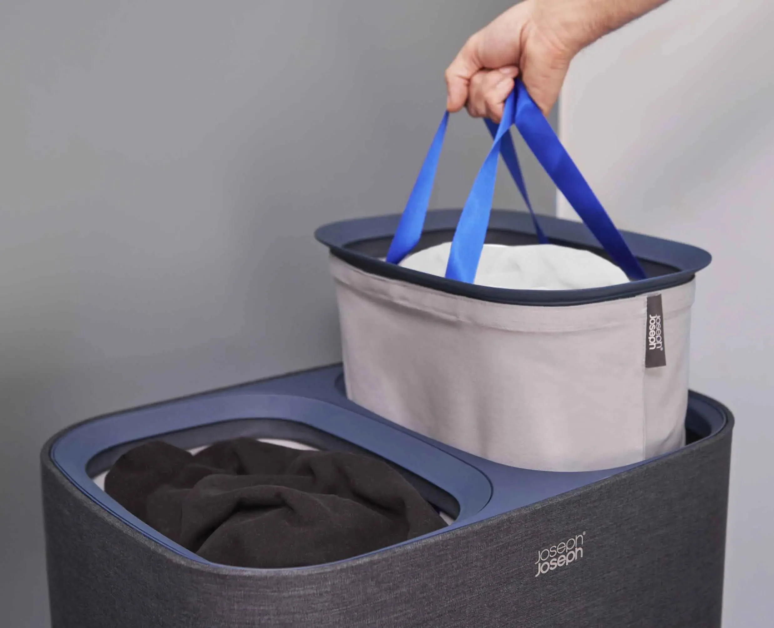 Tota 90L Black Laundry Separation Basket