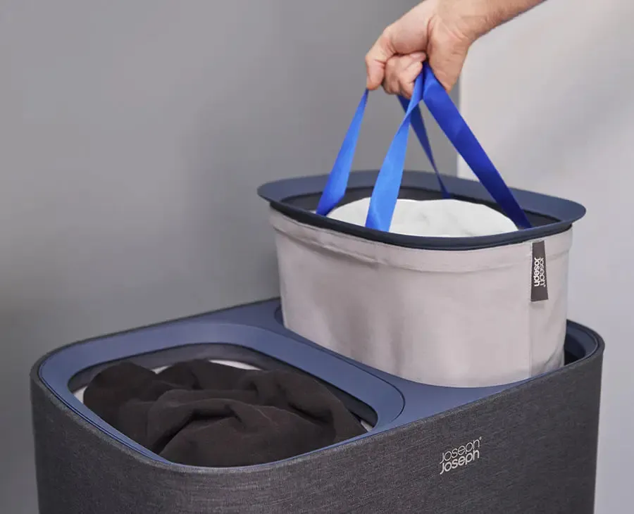Tota 90L Black Laundry Separation Basket