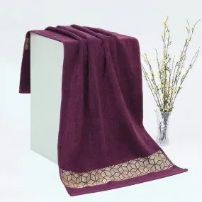 Ultra Premium Quality Soft Cotton Towel(Purple)