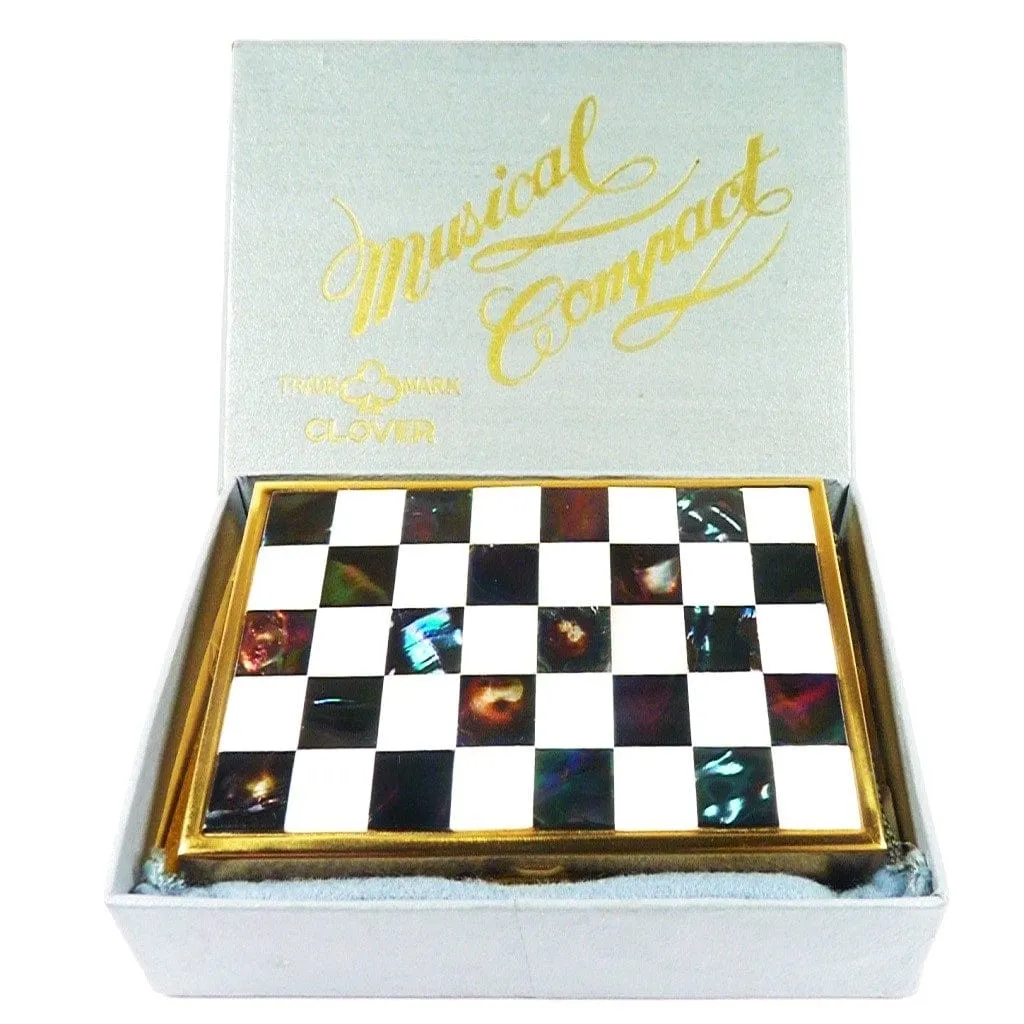 Unused Boxed Vintage Clover Music Box Plays Invitation To Waltz 1950s