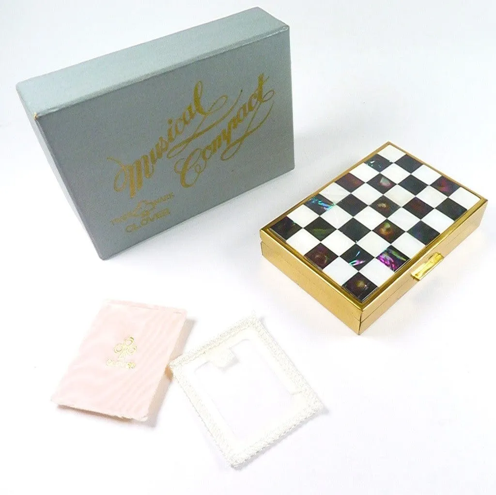 Unused Boxed Vintage Clover Music Box Plays Invitation To Waltz 1950s