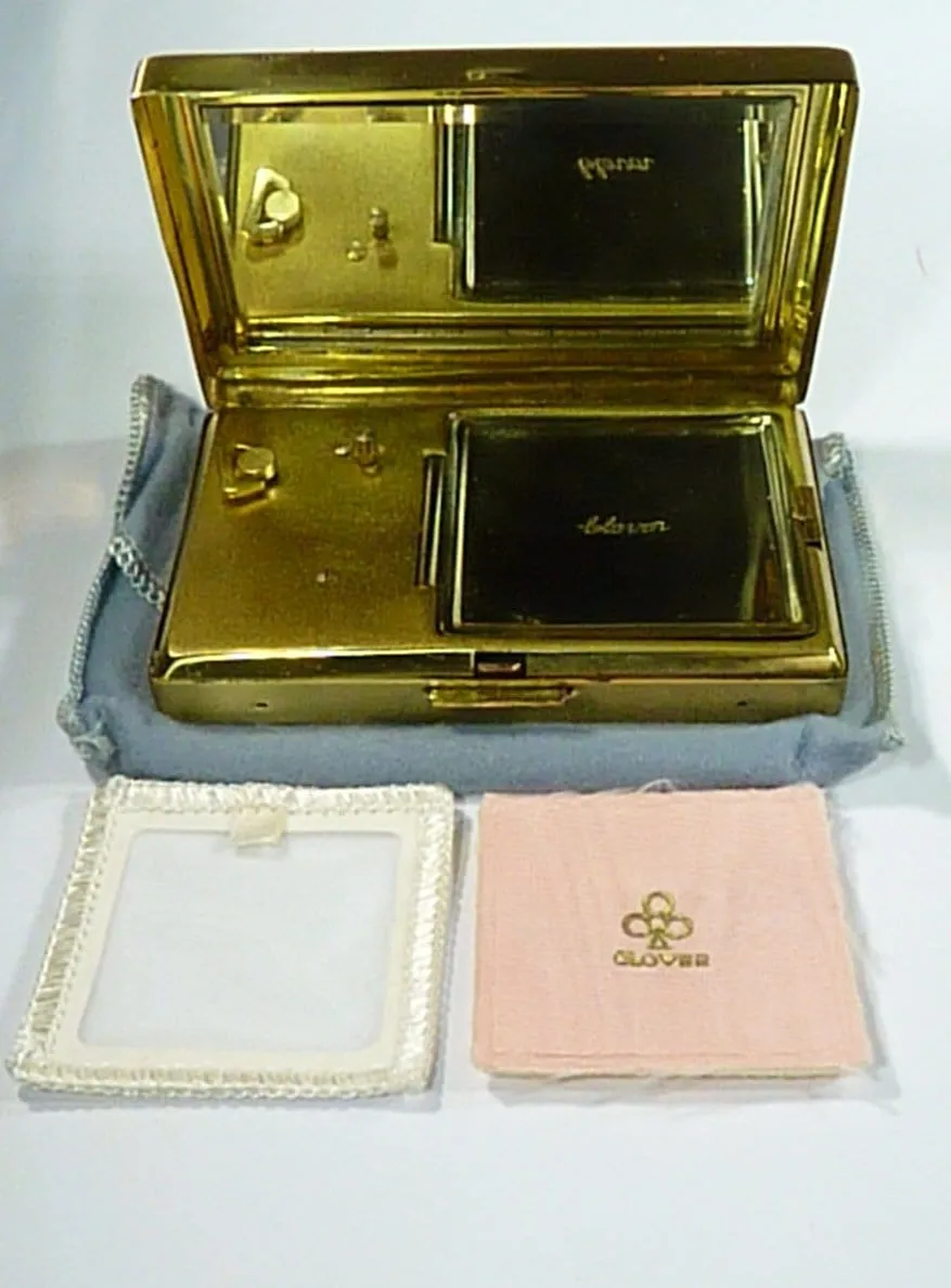 Vintage Clover Malaya Music Box With Tiger And Elephants Unused 1950s Plays Annie Laurie