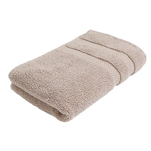 Vivendi Infinity Zero Twist 100% Cotton 8-Piece Towel Set, 4 Bath, 2 Hand, 2 Wash (Taupe)