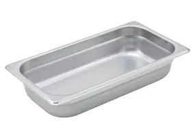 Winco SPJM-302 1/3 Size Stainless Steel Anti-Jam Steam Table Pan 2-1/2"
